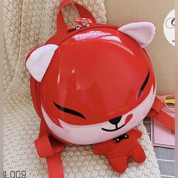 NWT BACKPACK CHILDREN SCHOOL BAG UNISEX FOX BABY RED. 9’x3’x10’in. - Picture 17 of 17